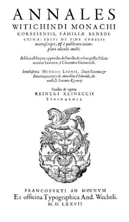 Annales Witichindi Monachi Corbeiensis, Familiae Benedictinae