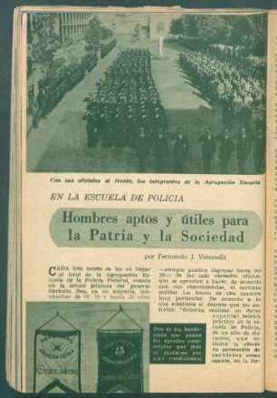 Hombres aptos y útiles para la Patria y la Sociedad : En la Escuela de Policía