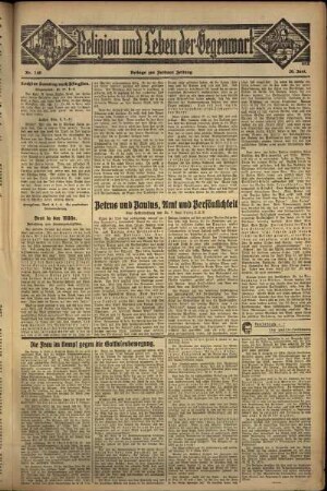 Dritte Ausgabe vom Sonntag, den 26. Juni 1932.