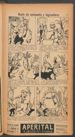 Baile de animales y legumbres - [Cómic]