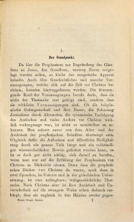 Messianische Prophezieen, 1. Die messianischen Prophezieen des Jesaias