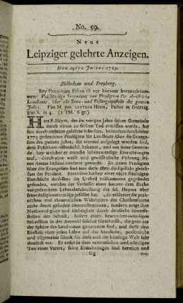 No. 59. Den 24ten Julius 1789.