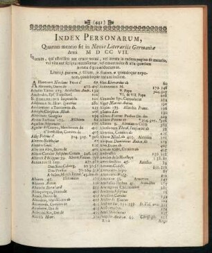 Index Personarum, [...]