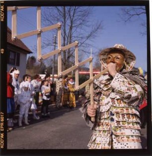 Fastnacht in Wolfach mit "Spielkartennarro" aus Zell a. H.