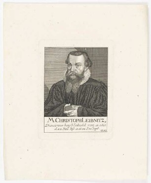 Bildnis des Christoph Leibnitz