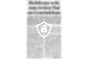 Richtkranz weht zum zweiten [Name maskiert] Gemeindehaus