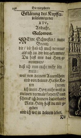 [Die vierzehende Andacht/ über das Hohelied Salomonis.]