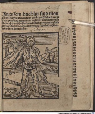 In disem Biechlein find man gar ain schöne underwysung ... wie sich die Cyrurgici ... gegen ainen yeglichen verwundten menschen ... halten sollen