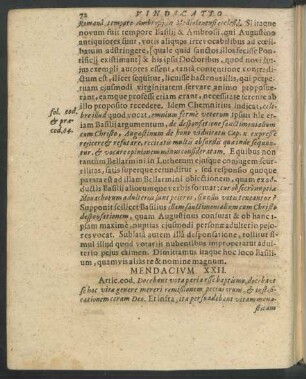 Mendacium XXII.