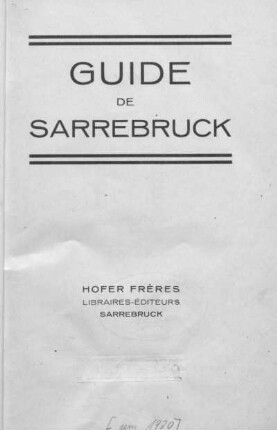 Guide de Sarrebruck