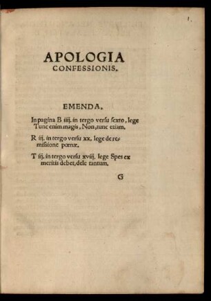 Apologia Confessionis.