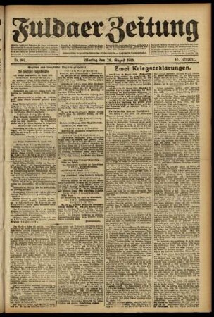 Ausgabe vom Montag, den 28. August 1916.