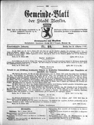 1920,43: Nr. 43, 24. Oktober 1920