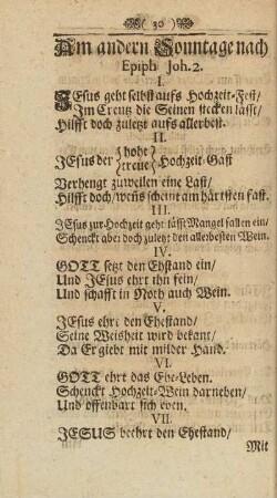 Am andern Sonntage nach Epiph. Joh. 2.
