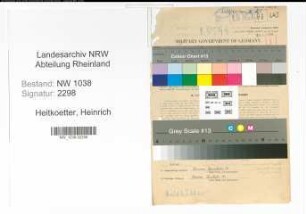 Entnazifizierung Heinrich Heitkoetter , geb. 15.02.1893 (Beamter)