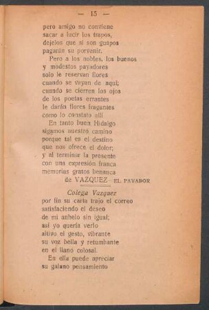 [Carta al] Colega Vázquez