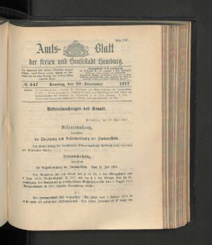 No. 247, 30. September 1917