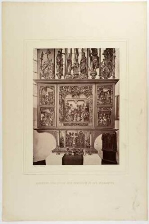 Der 1521 geweihte Bergaltar in der St. Annenkirche in Annaberg im Erzgebirge, Tafel 21 aus: Monumente des Mittelalters und der Renaissance ... von 1875