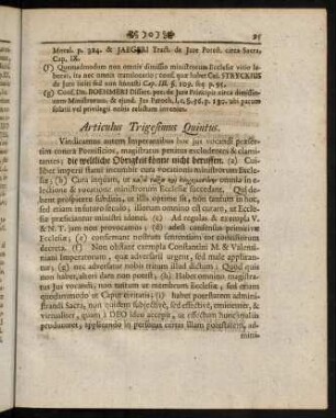 95-108, Articulus Trigesimus Quintus. - Articulus Trigesimus Septimus.