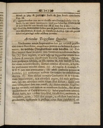 95-108, Articulus Trigesimus Quintus. - Articulus Trigesimus Septimus.
