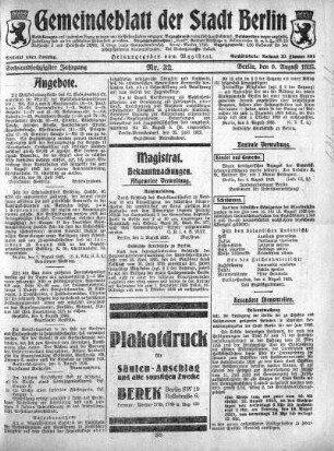 1925,32: Nr. 32, 9. August 1925