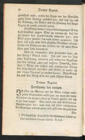 Drittes Kapitel. Fortsetzung des vorigen