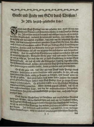 Gnade und Friede von Gott durch Christum!
