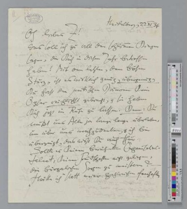 Brief an Ida Dehmel