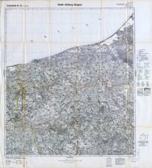 Reichskarte: Einheitsblatt 24 (1cm-Karte) Köslin-Kolberg-Belgard
