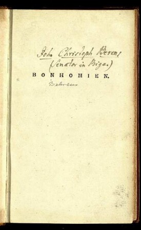 Bonhomien : Geschrieben Bei Eröffnung Der Neuerbauten Rigischen Stadtsbibliothek