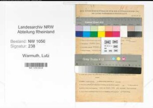 Entnazifizierung Lutz Warmuth , geb. 26.03.1904 (Ingenieur)