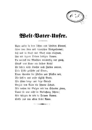 Welt=Vater=Unser.