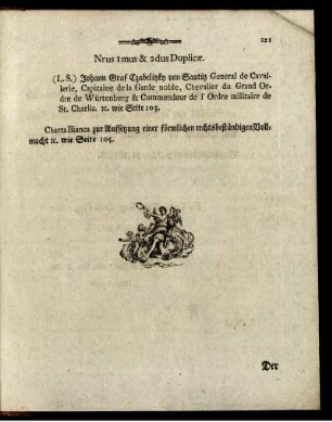 Nrus Imus & 2dus Duplicae.