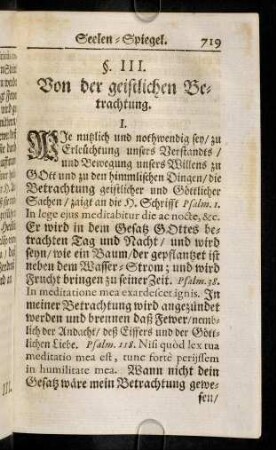 719-723, I. Wie nutzlich und nothwendig sey, zu Erleuechtung ...