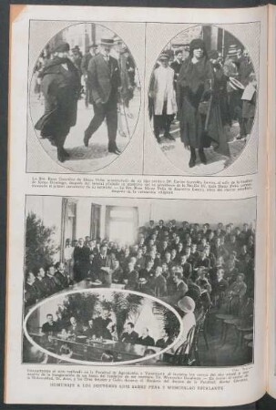 Homenaje a los doctores Luis Saenz Peña y Wenceslao Escalante