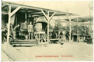 Deutsche Eisenbahntruppen. Kraftzentrale