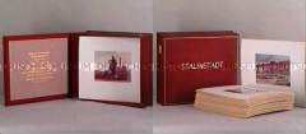 Kassette mit Fotos von Stalinstadt und vom Eisenhüttenkombinat "J.W. Stalin"