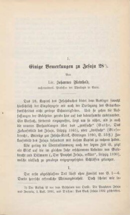 7-46 Einige Bemerkungen zu Jesaja 28