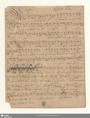 Canto 2do. [nur Cantata "Was du tust"]