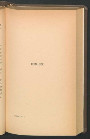 Dura Lex
