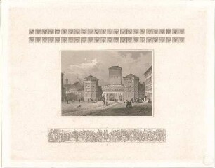 Gärtner, Friedrich von; München; Isartor, Renovierung - Perspektive