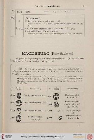 Magdeburg - Münster (Nr. 3293 - 3622)