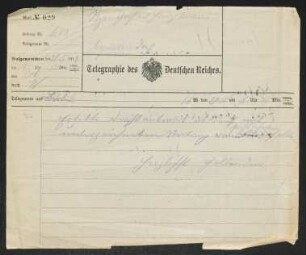 Brief von Gerhart Hauptmann an Felix Hollaender