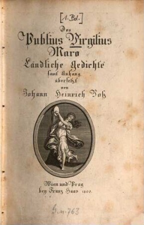 Des Publius Virgilius Maro Werke, Zweiter Band. Aeneis, I-VI Gesang