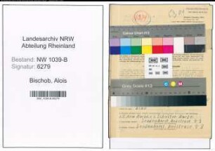 Entnazifizierung Alois Bischob , geb. 11.07.1909 (Viehkaufmann)