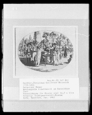 Leipziger Messe: Wahrsagerin (am Ranstädter Tor?)