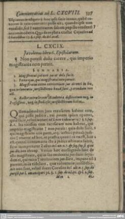 L. CXCIX. Iavolenus libro 6. Epistolarum