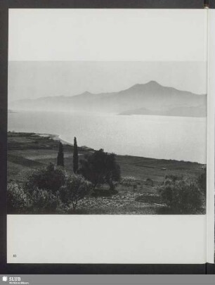 Samos. Blick auf die Küste Kleinasiens mit dem Mykale-Gebirge