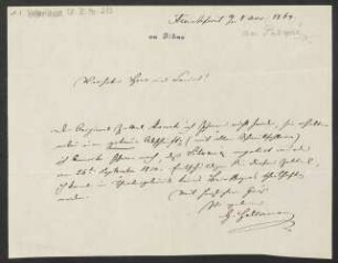 Brief an Ernst Pasqué : 08.11.1864