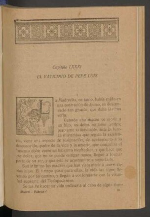 Capítulo LXXXI - El vaticinio de Pepe Luis